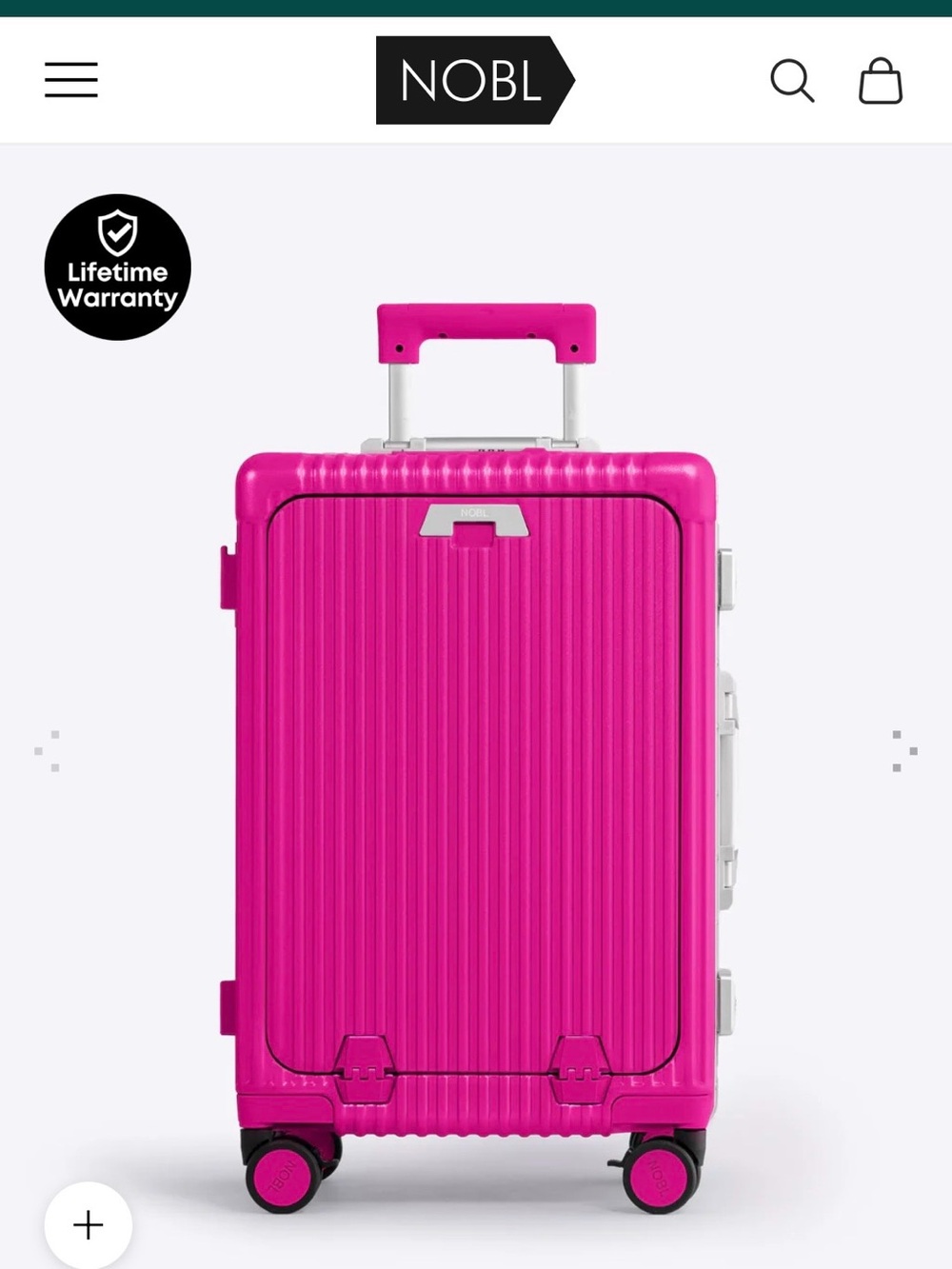 NOBL Hot Pink All In One Carry On NWT Bundle 6 items